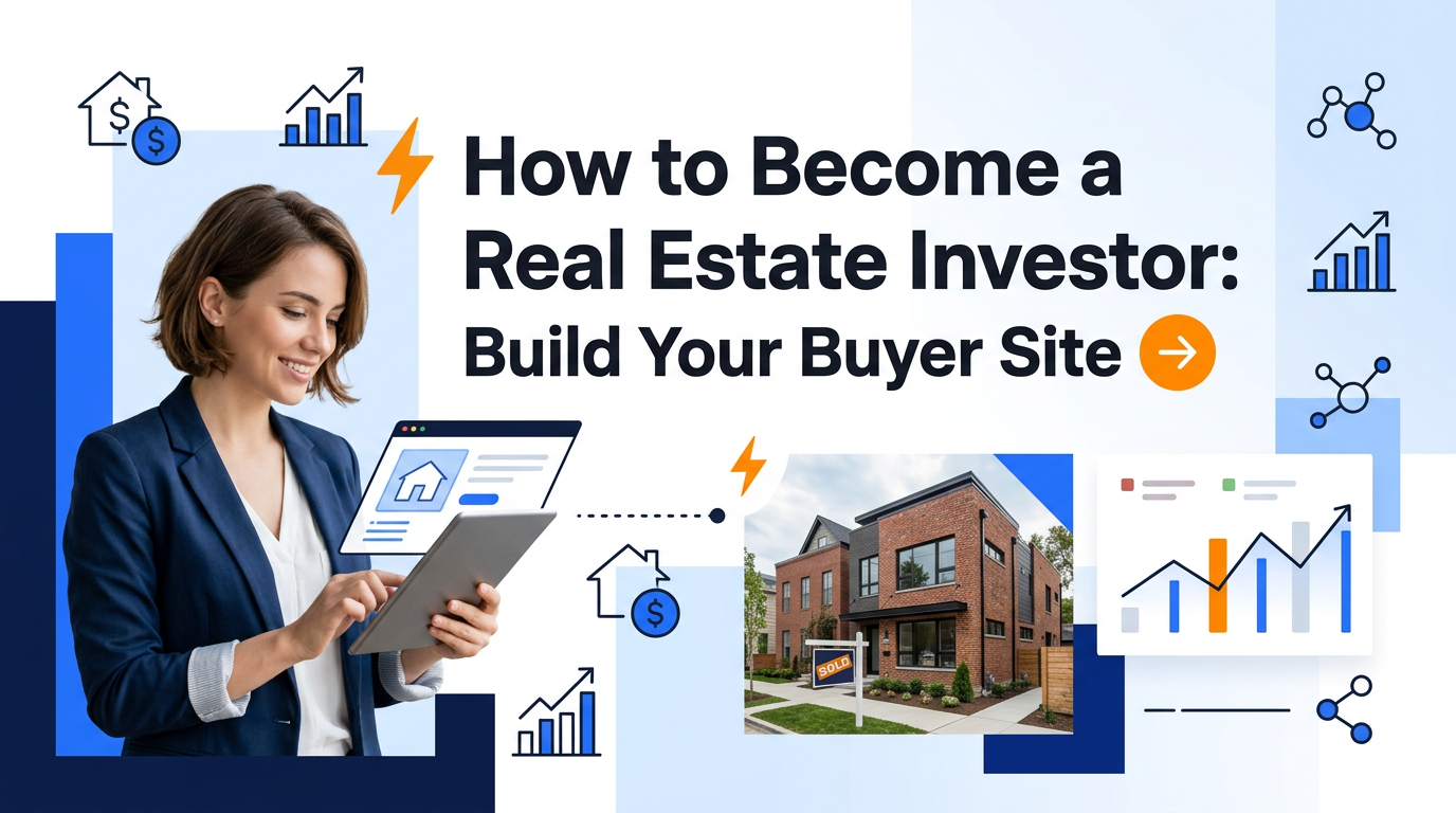 How to Become a Real Estate Investor: Build Your Buyer Site