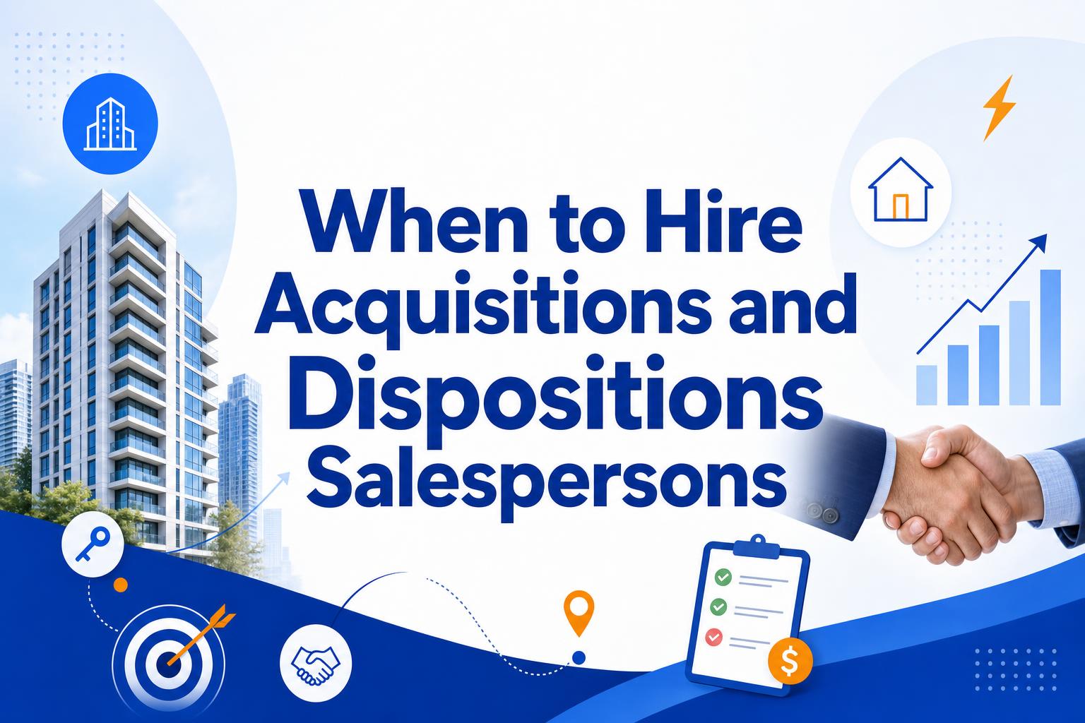 When to Hire Acquisitions and Dispositions Salespersons