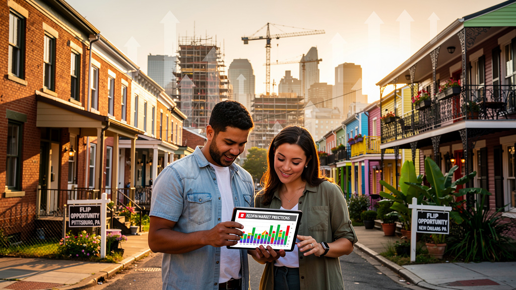 neighborhoods for house flipping - illustration