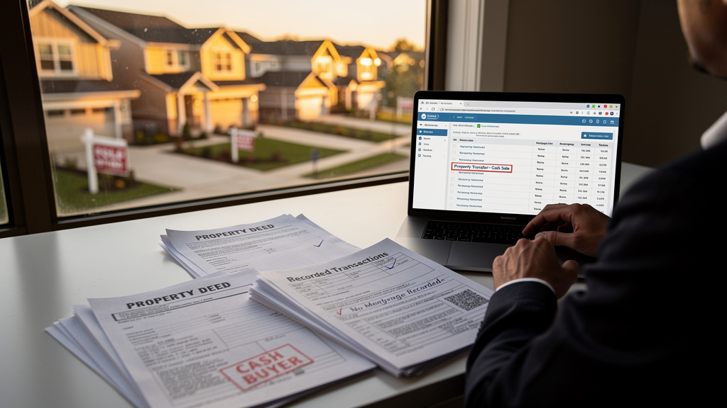 online public records cash buyers - illustration